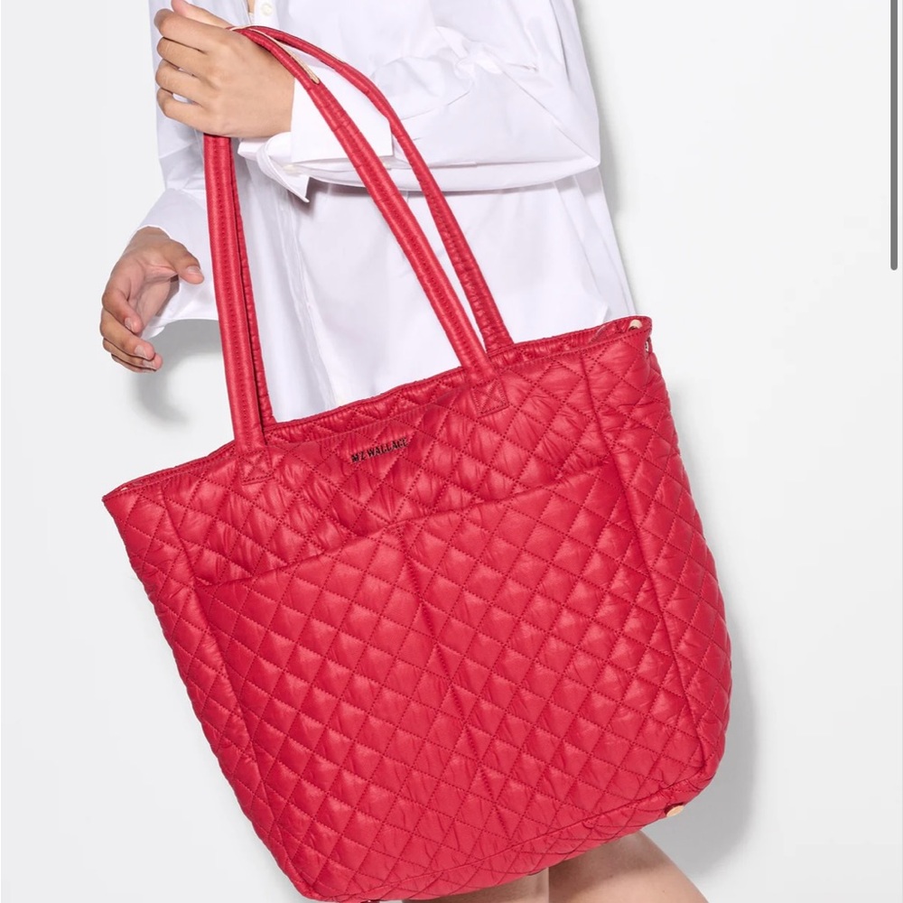 NWT MZ Wallace Cherry Quilted Tote